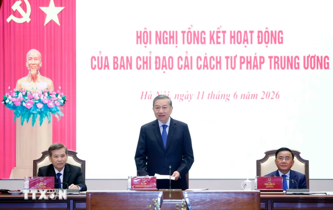 Tổng Bí thư, Chủ tịch nước Tô Lâm: Cải cách tư pháp giai đoạn mới, bảo vệ công lý và kiến tạo niềm tin