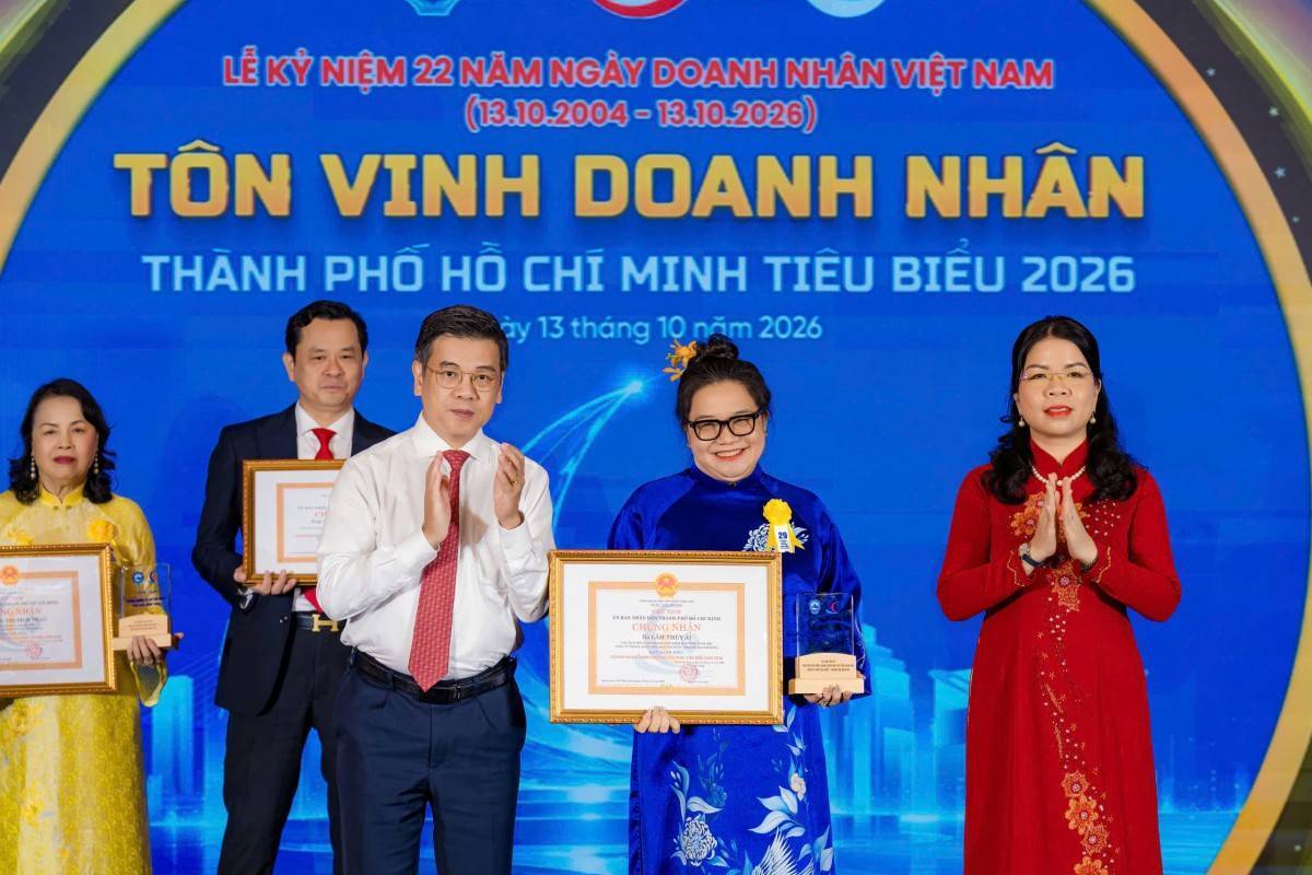 Năm 2026, TP.HCM tôn vinh 100 doanh nghiệp, 96 doanh nhân tiêu biểu