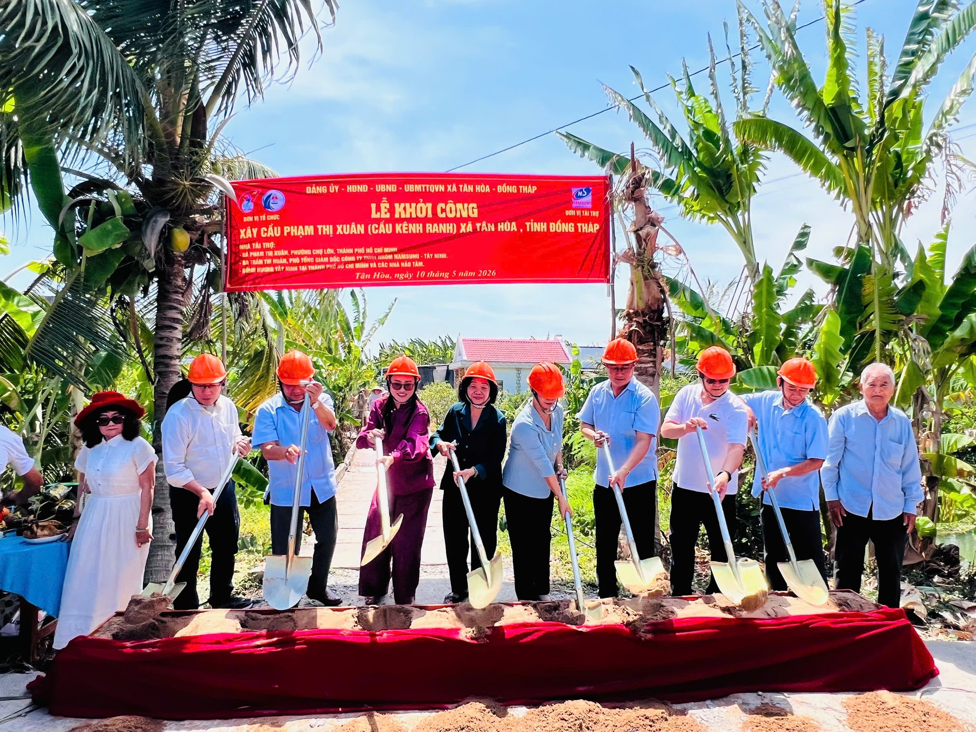 Đồng Tháp: Khởi công xây dựng cầu Kênh Ranh