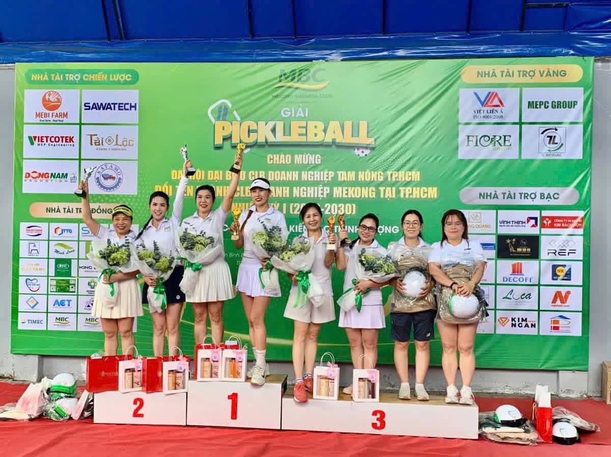 Sôi nổi Giải Pickleball chào mừng Đại hội Câu lạc bộ Doanh nghiệp Mekong tại TP.HCM